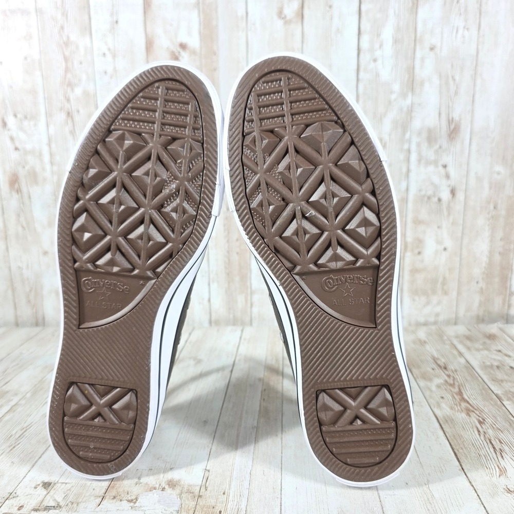Converse Chuck Taylor All Star Low Top Olive Charcoal Brown Sneakers 152621C 7.5 - Picture 5 of 8